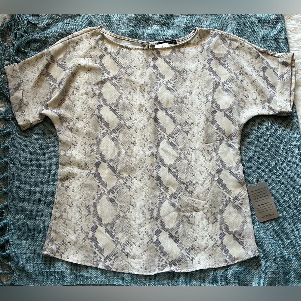 NEW West kei animal print blouse for women